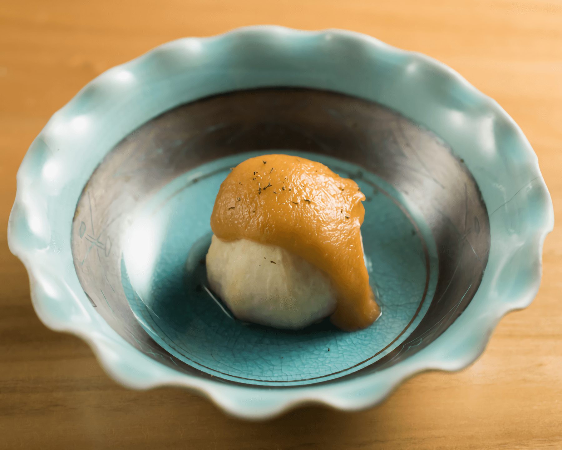 Boiled fig with miso